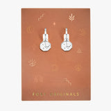 Dove Earrings in Silver