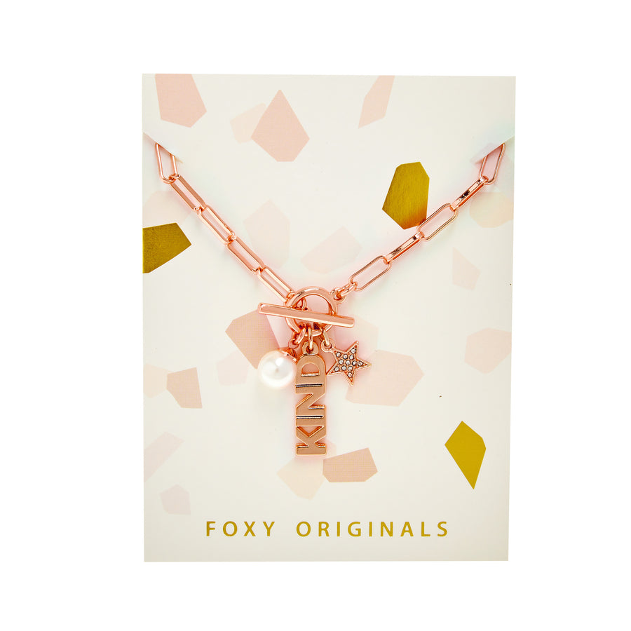 P.S. I Love You Kind Necklace in Rose Gold