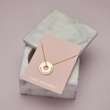Be Beautiful Disc Necklace in Gold