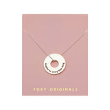 Grateful Disc Necklace in Silver