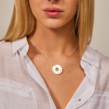 Grateful Disc Necklace in Silver