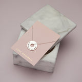 She Believed Disc Necklace in Silver