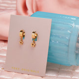 Puffy Flower Earrings in Rose Gold