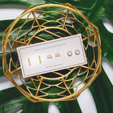 Geo Earring Studs in Mixed Metals