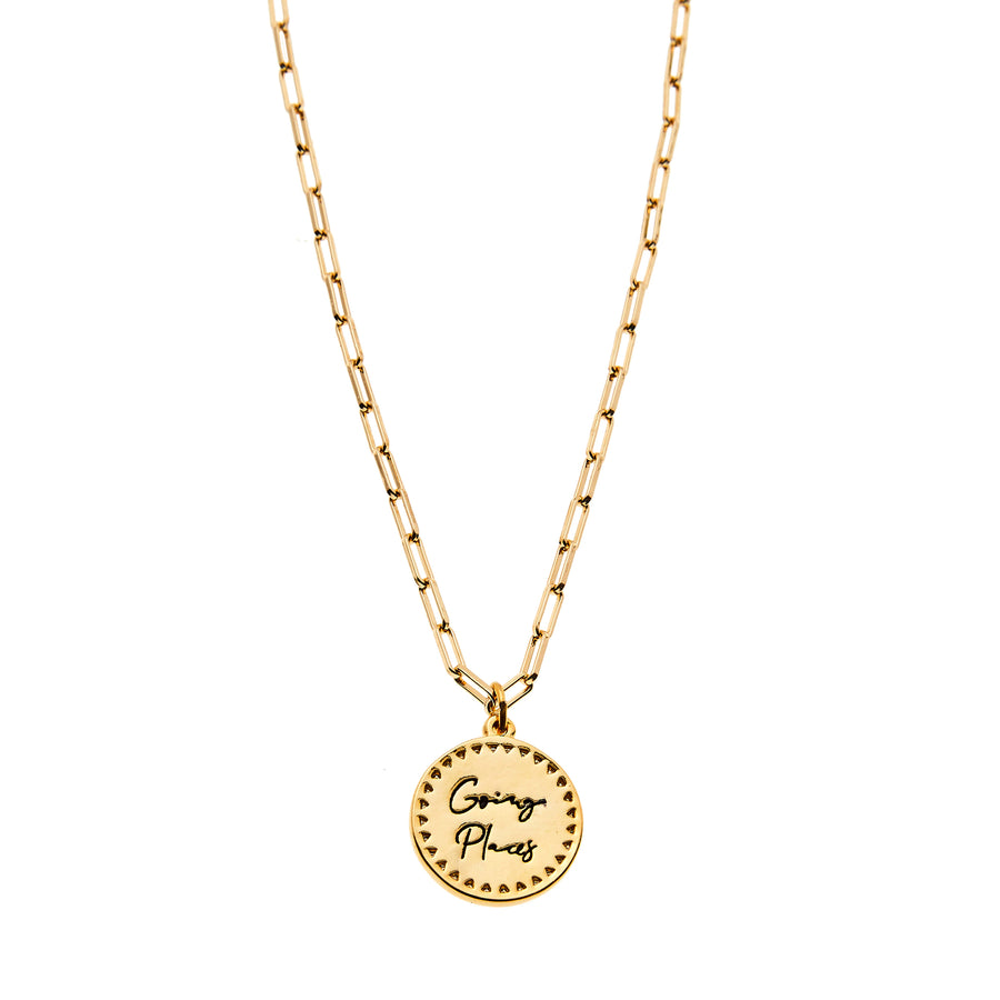 Going Places Necklace in Gold
