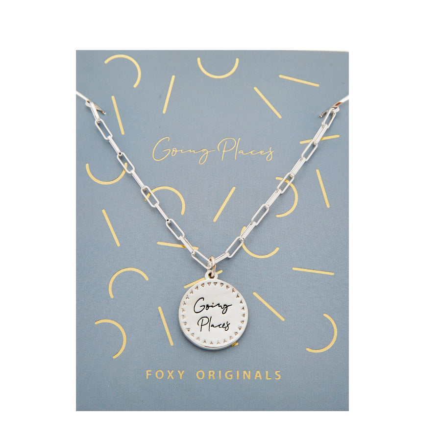 Going Places Necklace in Silver