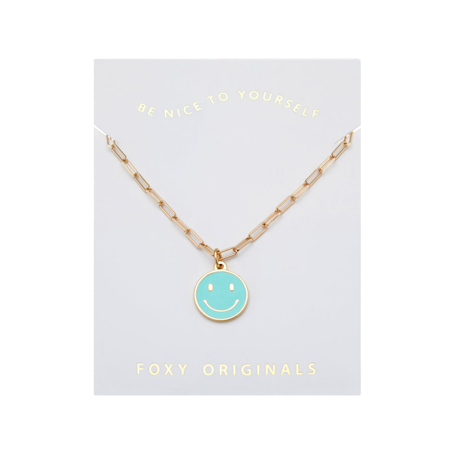 Be Happy Necklace in Gold