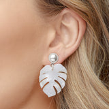Aloha Earrings in Silver