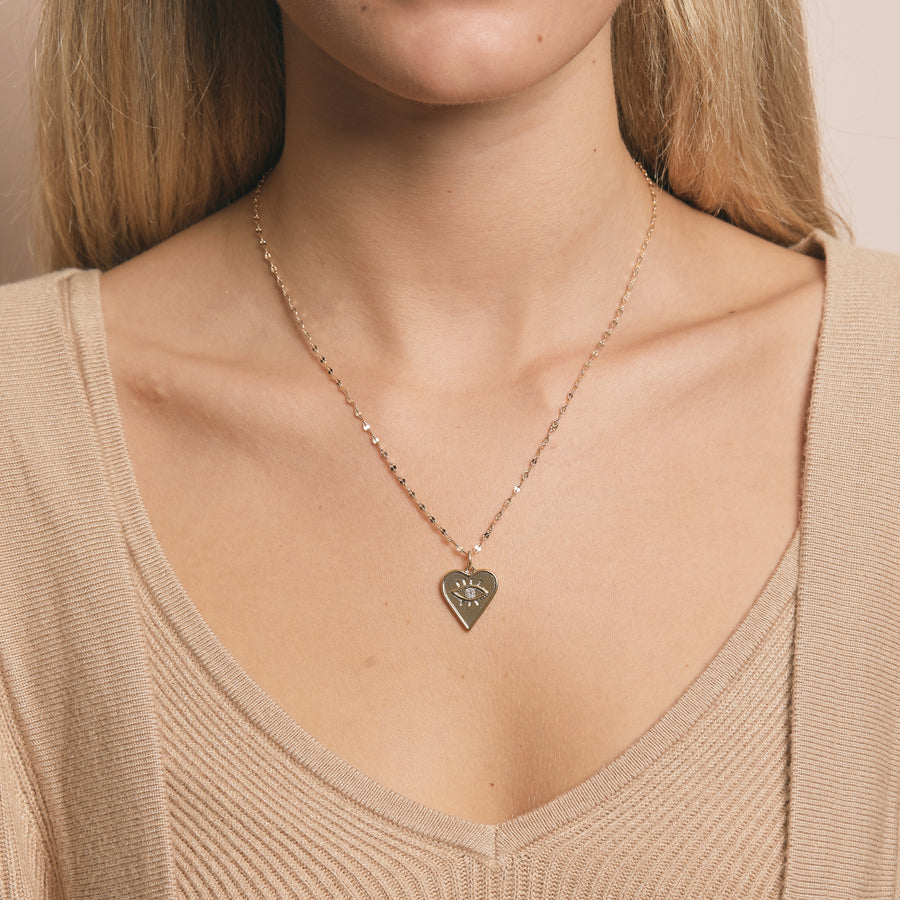 Wild Spirit Heart Necklace in Gold