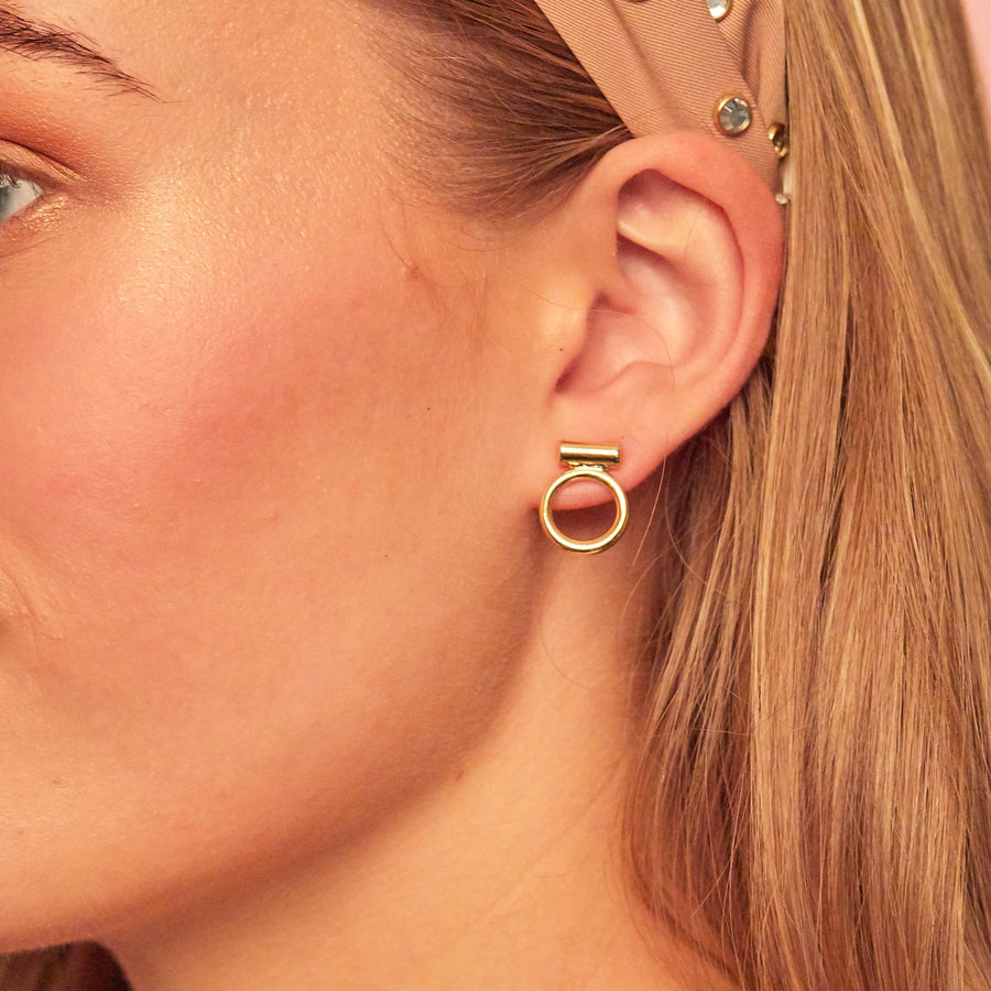 Jaden Earrings in Rose Gold