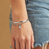 Lock Bracelet in Silver