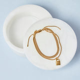 Lock Bracelet in Gold