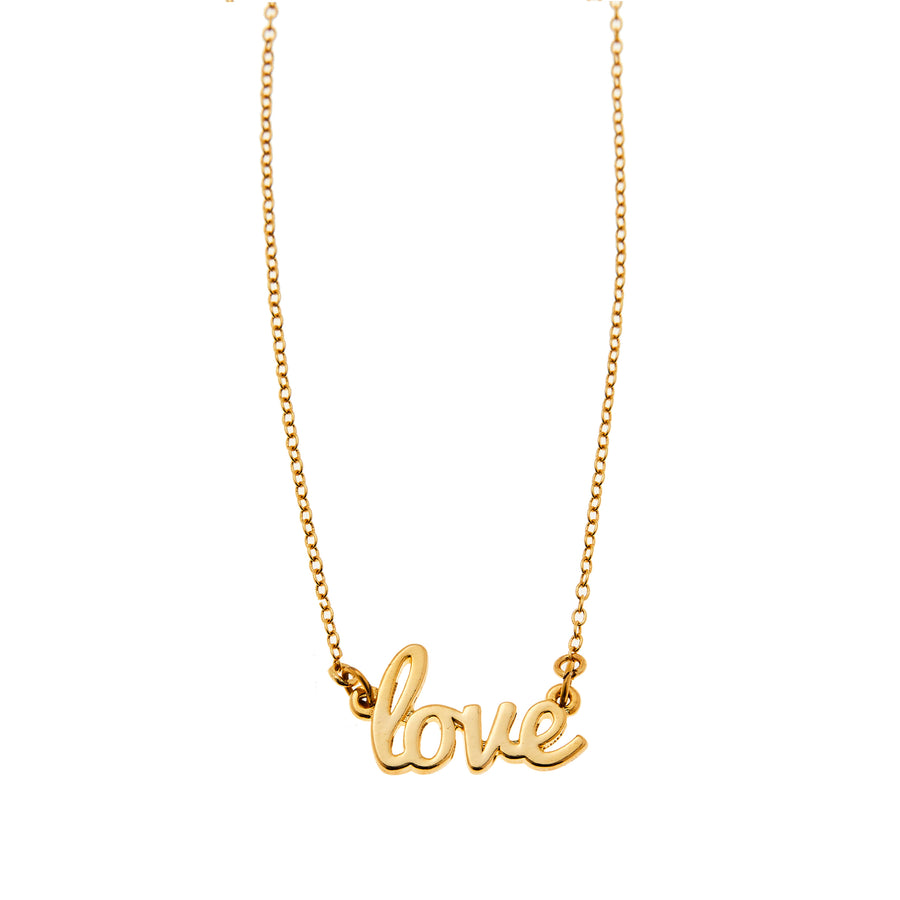 Love Necklace in Gold
