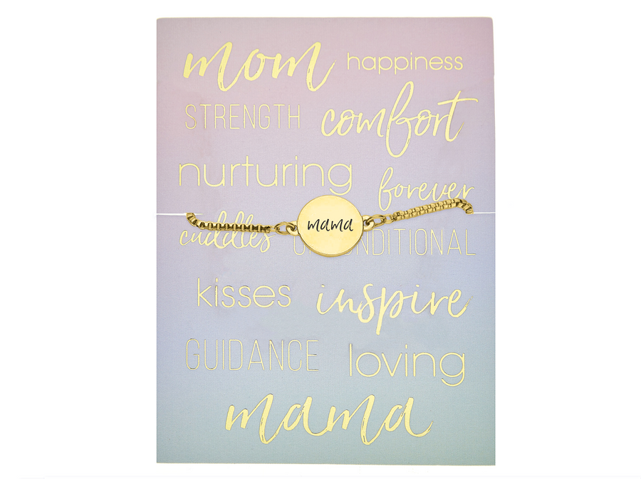 Mama Adjustable Bracelet in Gold