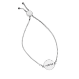 Mama Adjustable Bracelet in Silver