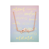Mama Necklace - 1 baby in Rose Gold