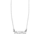 Mama Script Necklace in Silver