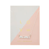 Mama Script Necklace in Silver