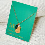 May Birthstone Necklace in Gold
