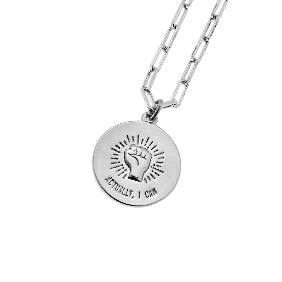 Mighty Fine Mother Necklace in Silver
