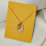 November Birthstone Necklace in Gold