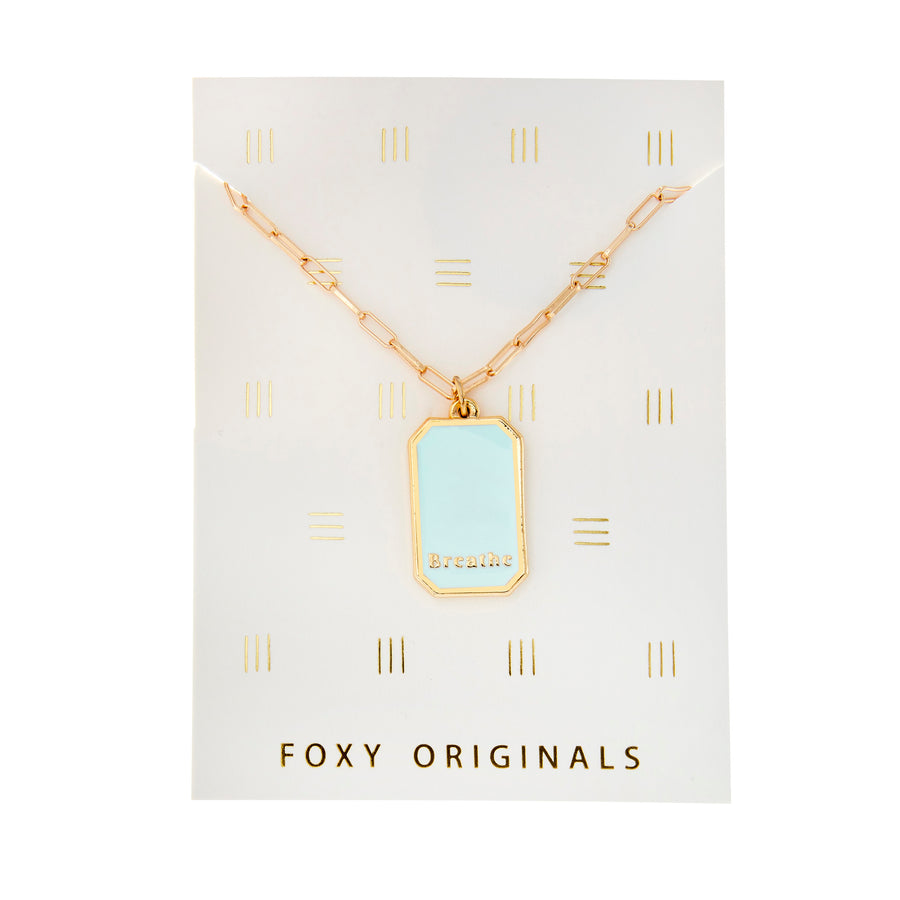 Breathe Necklace in Gold