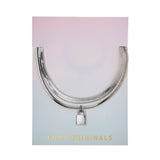 Lock Bracelet in Silver