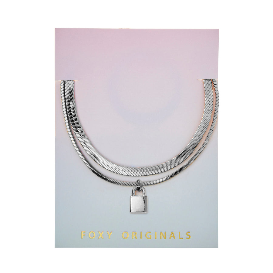 Lock Bracelet in Silver