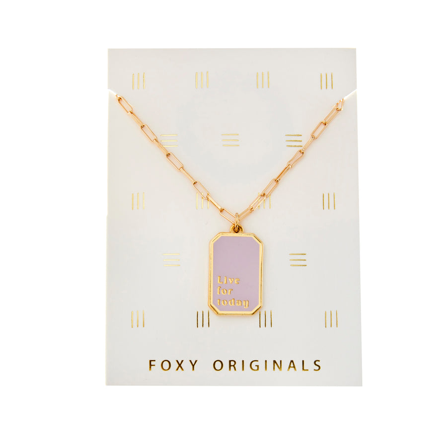 Live For Today Necklace in Gold