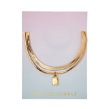 Lock Bracelet in Gold