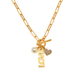 PSILY Love Necklace in Gold