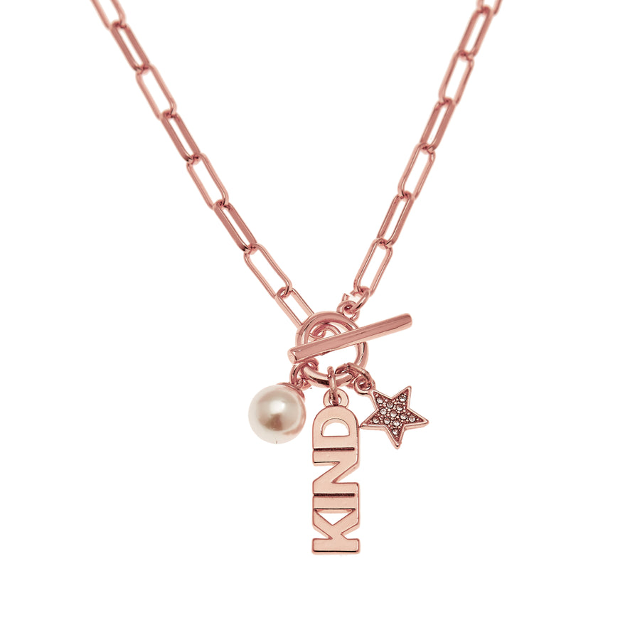 P.S. I Love You Kind Necklace in Rose Gold