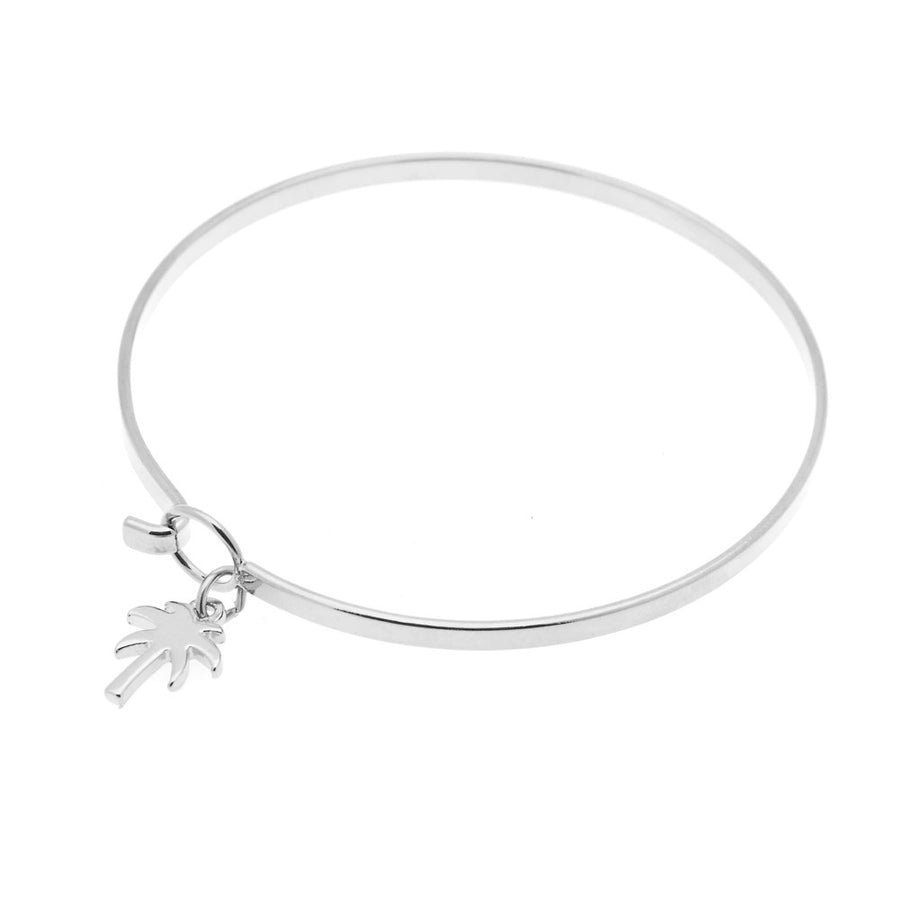 Palm Bangle in Silver