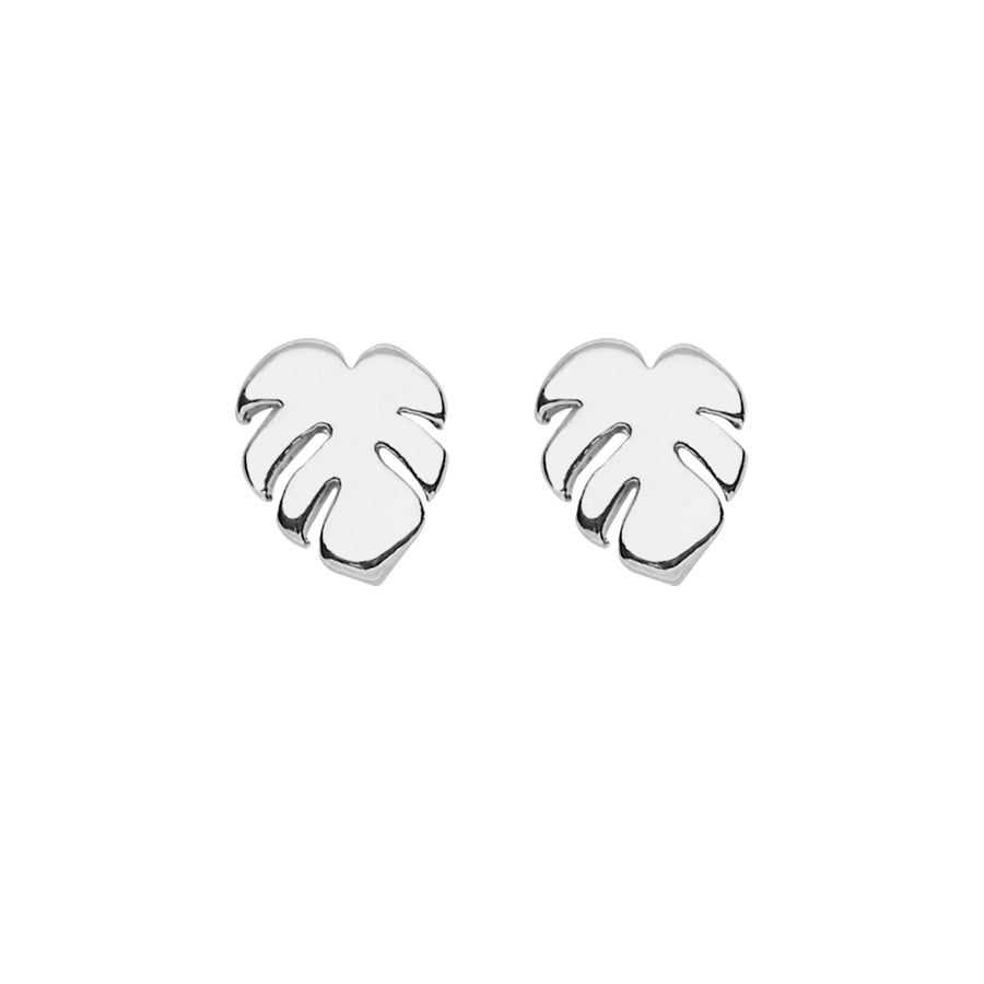 Palm Earrings in Silver
