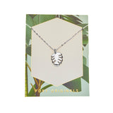 Palm Necklace in Silver