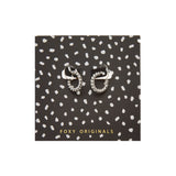 Petit Twisted Hoop Earrings in Silver