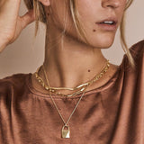 Lock Necklace in Silver