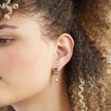 Puffy Heart Earrings in Gold