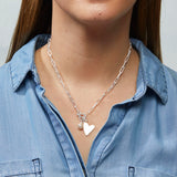 Rosie Toggle Necklace in Silver