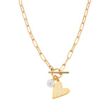Rosie Toggle Necklace in Gold