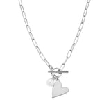Rosie Toggle Necklace in Silver