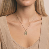 Sky and Moon Necklace in Gold