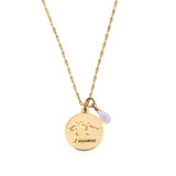Aquarius Stargazer Necklace in Gold