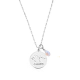 Aquarius Stargazer Necklace in Silver