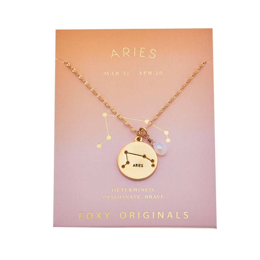 Aries Stargazer Necklace in Gold