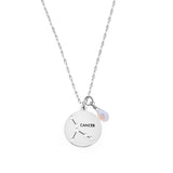 Cancer Stargazer Necklace in Silver