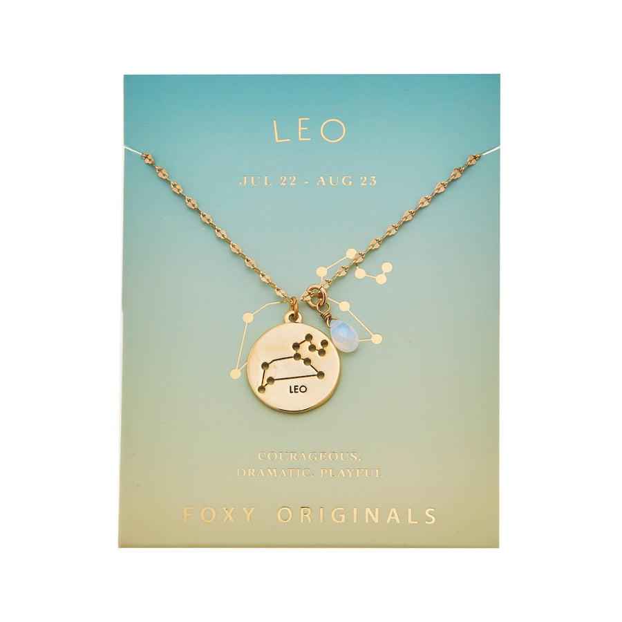 Leo Stargazer Necklace in Gold