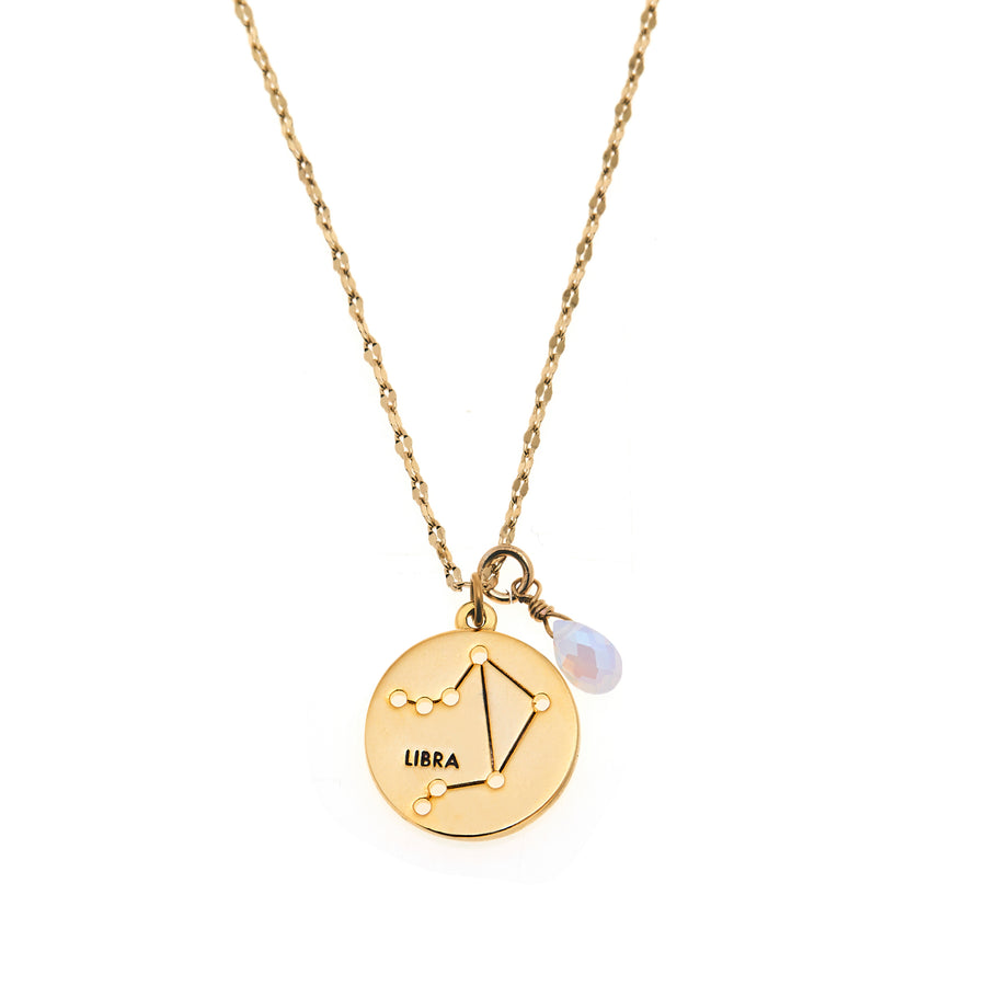 Libra Stargazer Necklace in Gold