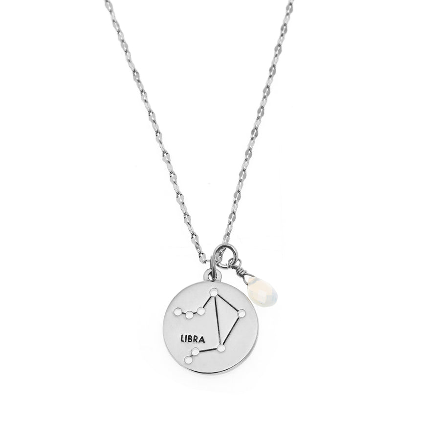 Libra Stargazer Necklace in Silver