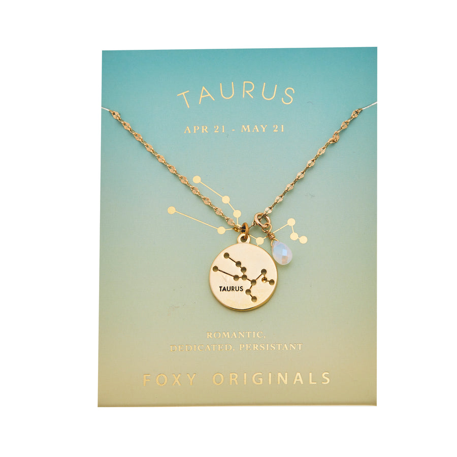 Taurus Stargazer Necklace in Gold